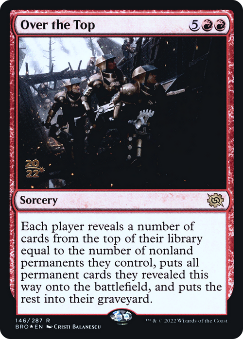 Over the Top (PRE-146) - The Brothers' War Promos Foil