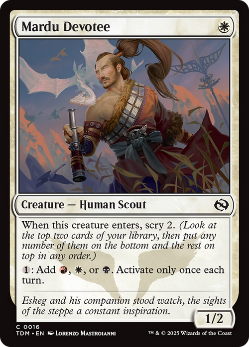 Mardu Devotee (TDM-016) - Tarkir: Dragonstorm Foil
