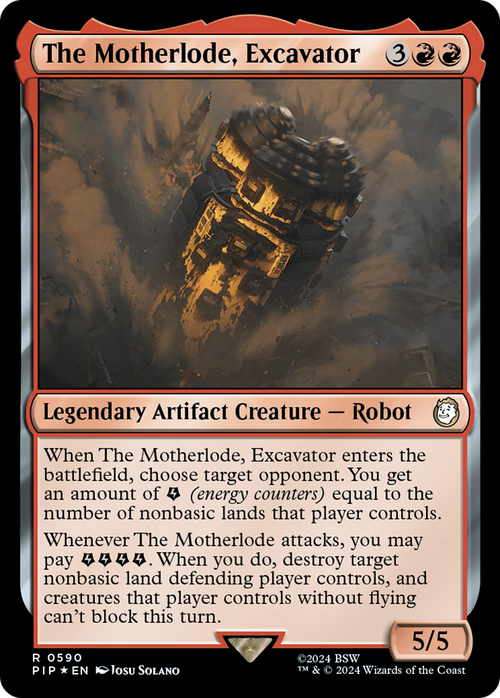 The Motherlode, Excavator (Surge Foil) (PIP-590) - Fallout Foil
