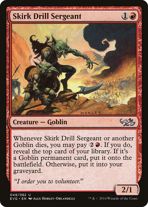 Skirk Drill Sergeant (DD3-) - Duel Decks Anthology: Elves vs. Goblins