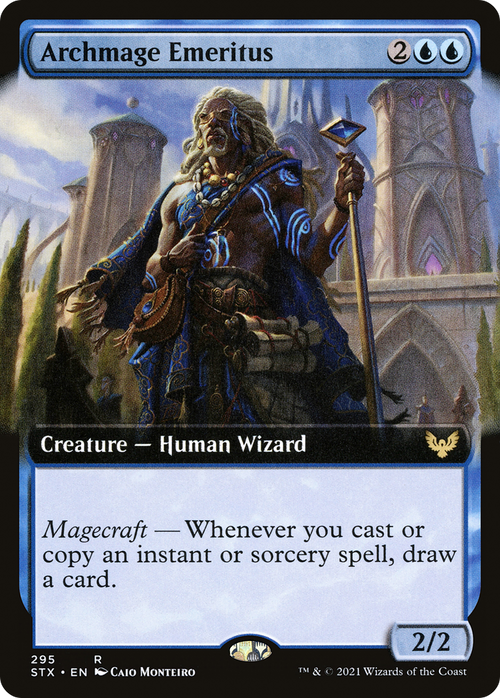 Archmage Emeritus (Extended Art) (STX-295) - Strixhaven: School of Mages: (Extended Art) Foil