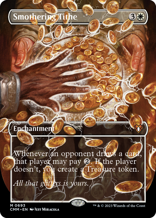 Smothering Tithe (Borderless) (CMM-693) - Commander Masters Foil