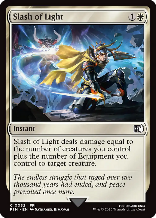 Slash of Light (FIN-032) - FINAL FANTASY Foil