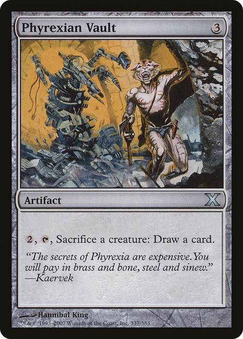 Phyrexian Vault (10E-337) - Tenth Edition Foil