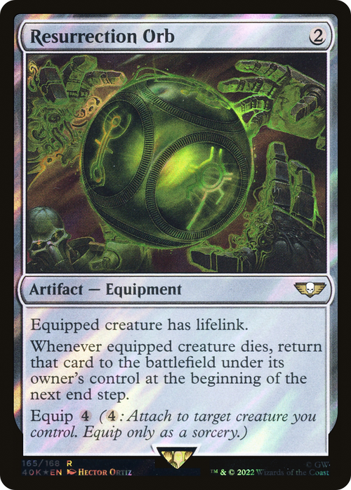 Resurrection Orb (Surge Foil) (40K-165) - Warhammer 40,000 Commander Foil