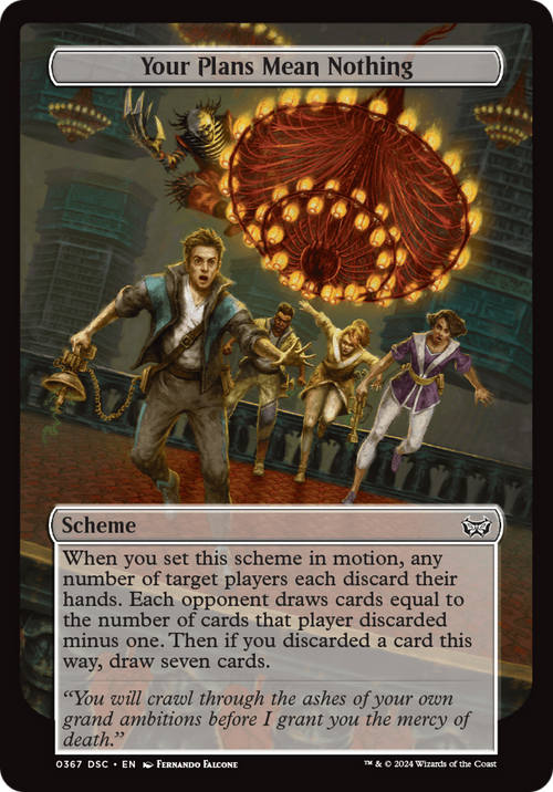 Your Plans Mean Nothing (Full Art) (A:DSC-367) - Duskmourn: House of Horror Commander