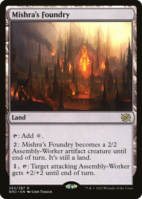 Mishra's Foundry (BRO-265) - The Brothers' War Foil