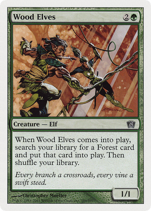 Wood Elves (8ED-289) - 8th Edition Foil