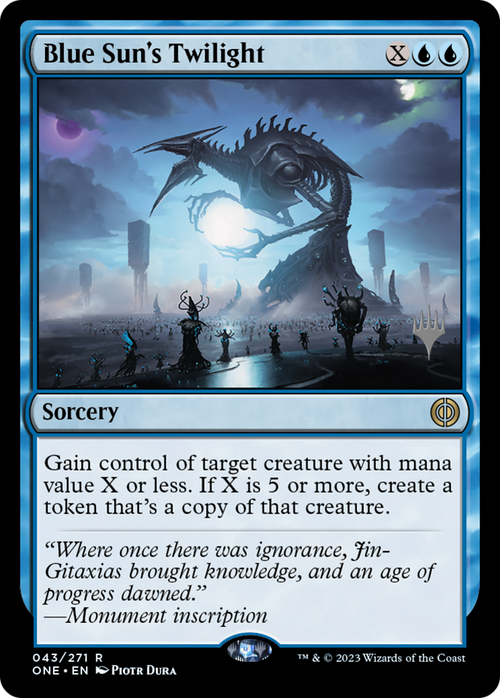 Blue Sun's Twilight (PPONE-043) - Phyrexia: All Will Be One Promos Foil