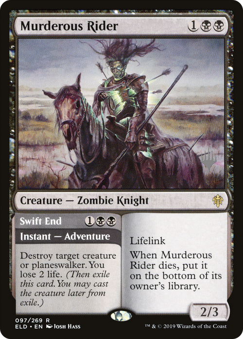 Murderous Rider (PPELD-097) - Throne of Eldraine Promos