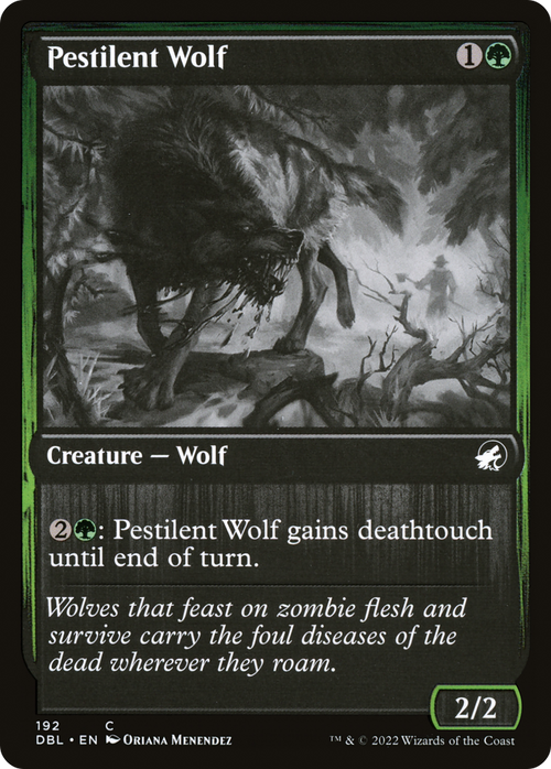 Pestilent Wolf (DBL-192) - Innistrad: Double Feature