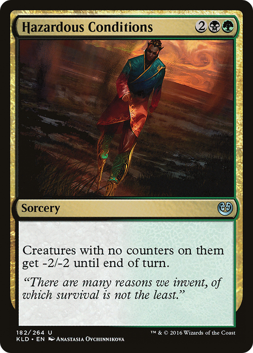 Hazardous Conditions (KLD-182) - Kaladesh Foil