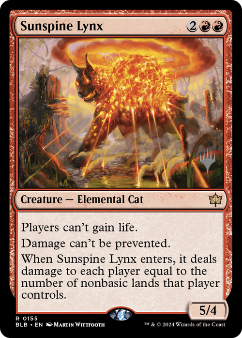 Sunspine Lynx (PPBLB-155) - Bloomburrow Promos