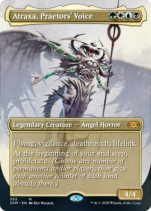 Atraxa, Praetors' Voice (Borderless) (2XM-353) - Double Masters Foil