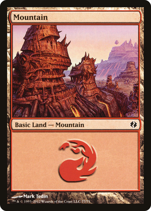 Mountain (77) (DDI-077) - Duel Decks: Venser vs. Koth