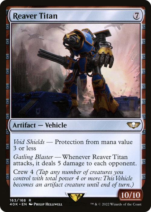 Reaver Titan (40K-163) - Warhammer 40,000 Commander