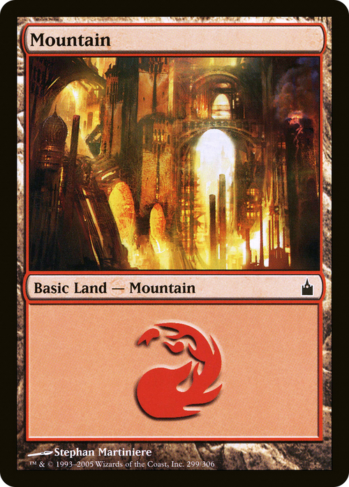 Mountain (299) (RAV-299) - Ravnica: City of Guilds