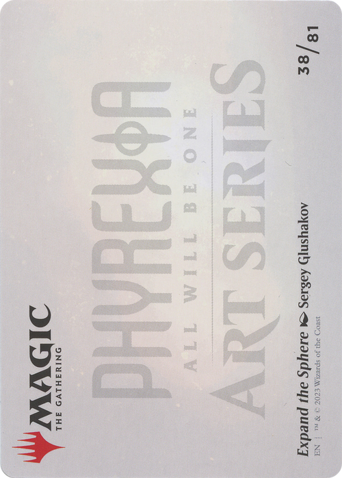 Expand the Sphere // Expand the Sphere (AONE-038) - Phyrexia: All Will Be One Art Series (Borderless)