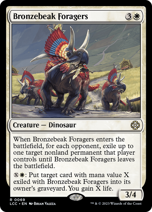 Bronzebeak Foragers (LCC-069) - The Lost Caverns of Ixalan Commander