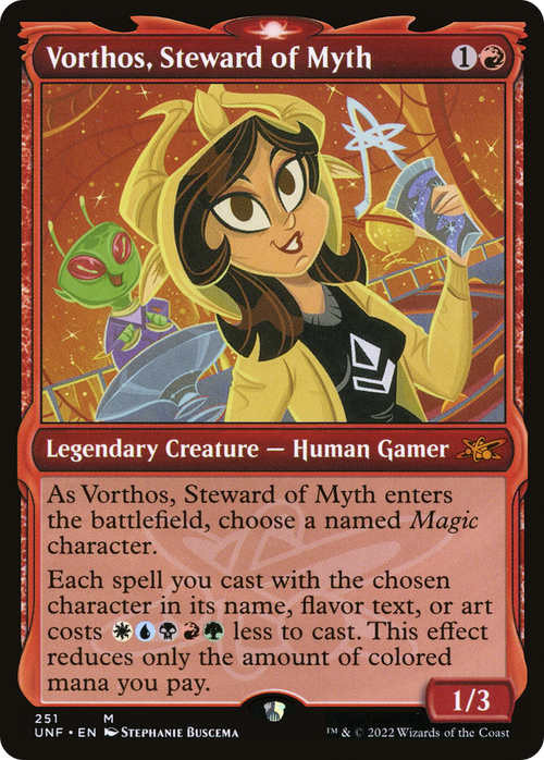 Vorthos, Steward of Myth (Showcase) (UNF-251) - Unfinity: (Showcase)