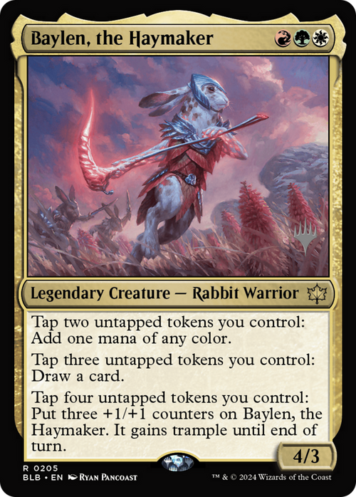 Baylen, the Haymaker (PPBLB-205) - Bloomburrow Promos