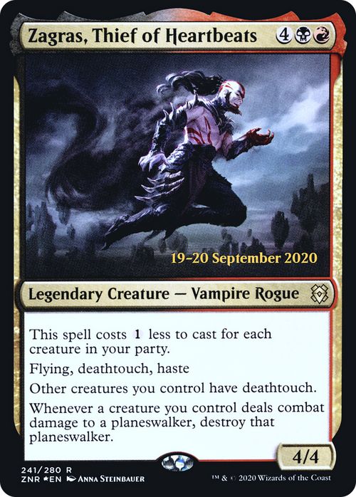 Zagras, Thief of Heartbeats (PRE-241S) - Zendikar Rising Promos Foil