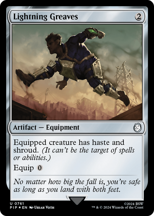 Lightning Greaves (Surge Foil) (PIP-761) - Fallout Foil