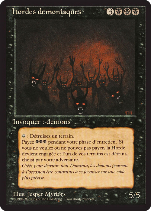 Demonic Hordes (FBB-) - Foreign Black Border
