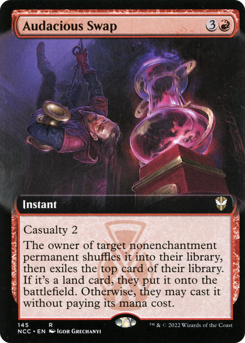 Audacious Swap (Extended Art) (NCC-145) - New Capenna Commander: (Extended Art)