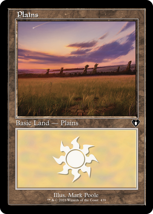 Plains (439) (Retro Frame) (CMM-439) - Commander Masters