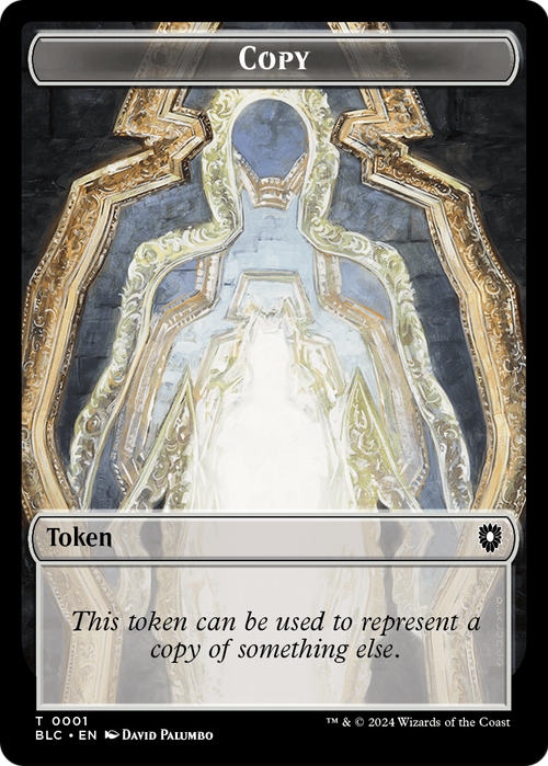 Copy (TBLC-001) - Bloomburrow Commander Tokens Foil