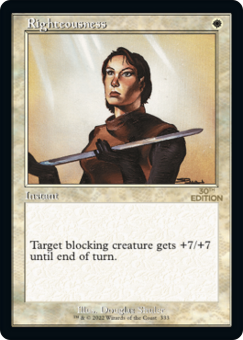Righteousness (Retro Frame) (30A-333) - 30th Anniversary Edition