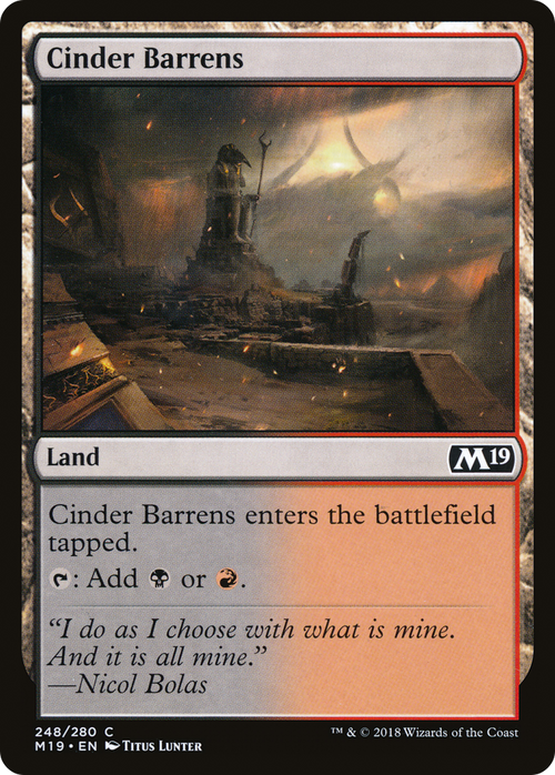 Cinder Barrens (M19-248) - Core Set 2019