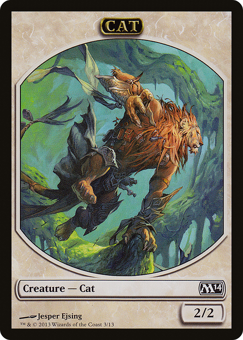 Cat Token (M14-003) - Magic 2014 Tokens