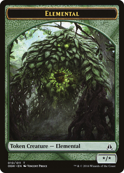 Elemental Token (Green) (OGW-010) - Oath of the Gatewatch Tokens