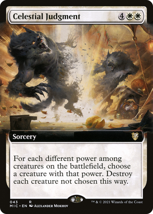 Celestial Judgment (Extended Art) (MIC-043) - Midnight Hunt Commander: (Extended Art)