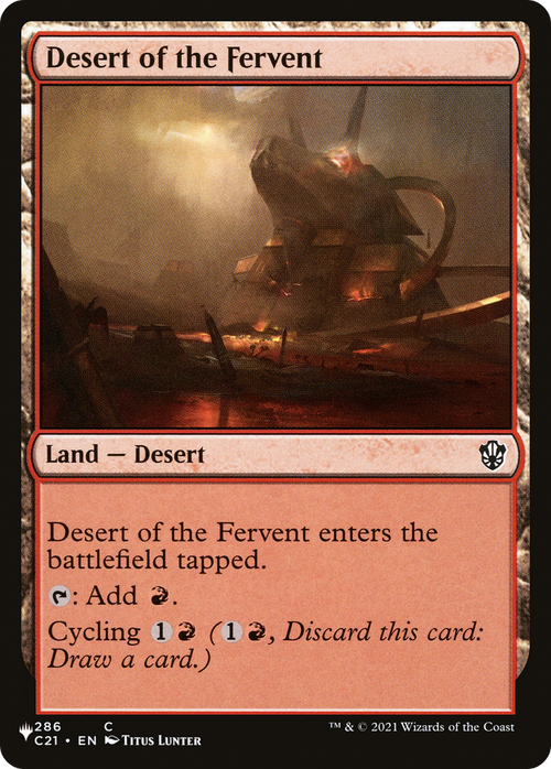 Desert of the Fervent (LIST-C21-286) - The List