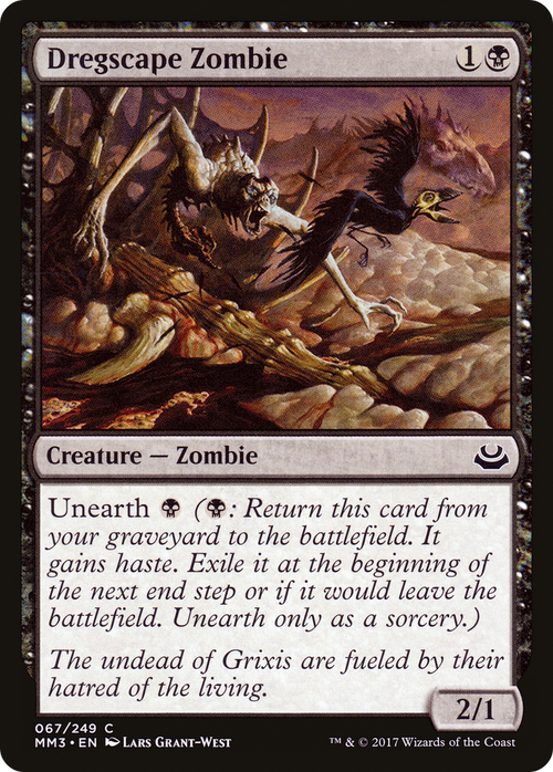 Dregscape Zombie (MM3-067) - Modern Masters 2017 Foil