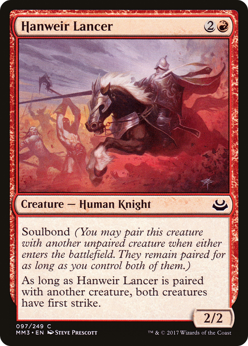 Hanweir Lancer (MM3-097) - Modern Masters 2017