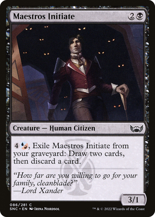 Maestros Initiate (SNC-086) - Streets of New Capenna Foil