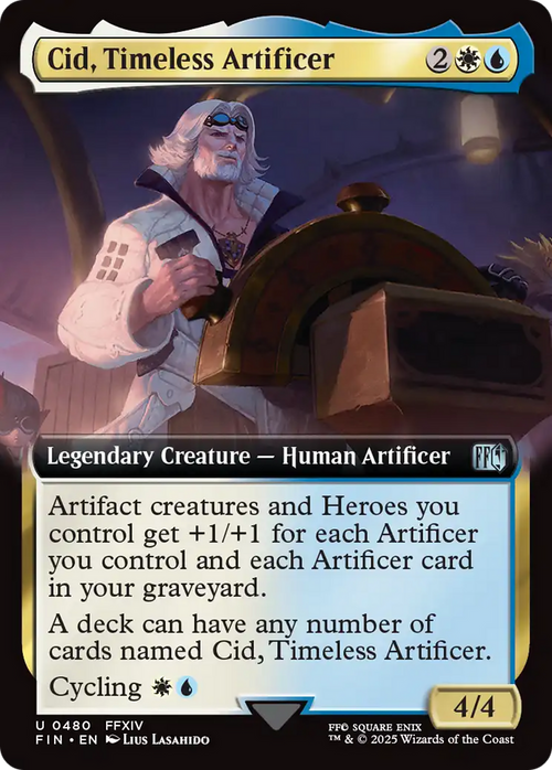 Cid, Timeless Artificer (Extended Art) (FIN-480) - FINAL FANTASY: (Extended Art)
