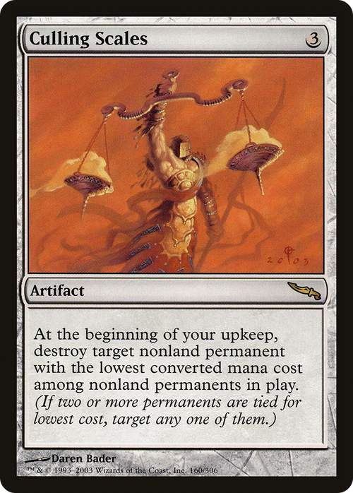 Culling Scales (MRD-160) - Mirrodin Foil