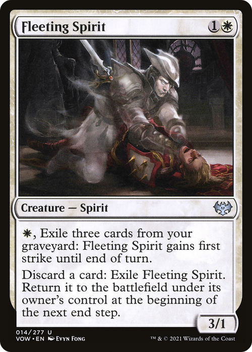 Fleeting Spirit (VOW-014) - Innistrad: Crimson Vow Foil