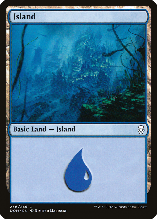 Island (256) (DOM-256) - Dominaria Foil