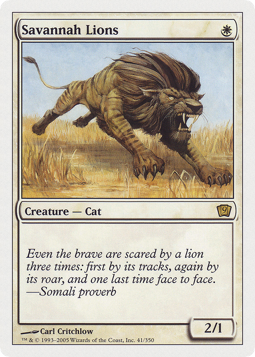 Savannah Lions (9ED-041) - 9th Edition Foil