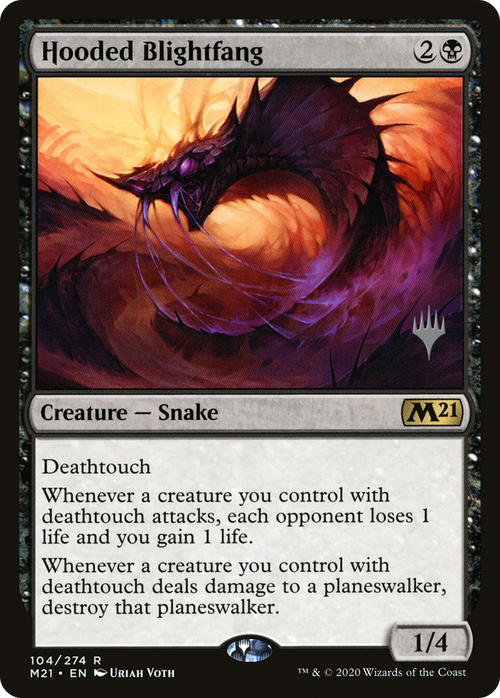 Hooded Blightfang (PPM21-104) - Core Set 2021 Promos Foil
