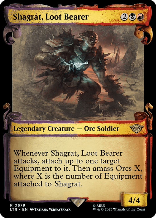 Shagrat, Loot Bearer (Showcase Scrolls) (LTR-679) - The Lord of the Rings: Tales of Middle-earth: (Showcase) Foil