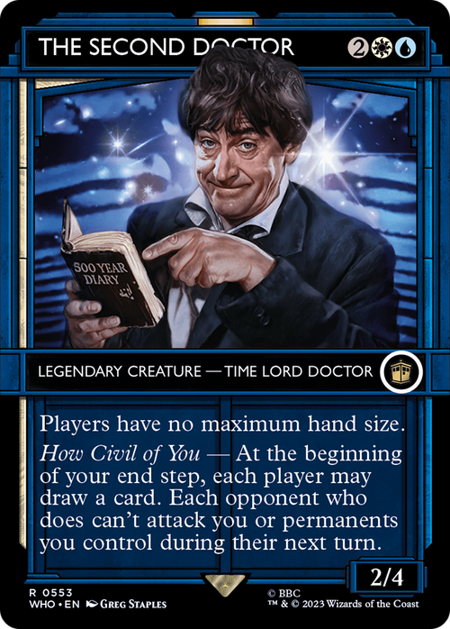 The Second Doctor (Showcase) (WHO-553) - Doctor Who: (Showcase) (Borderless) Foil