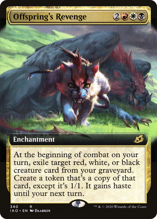 Offspring's Revenge (Extended Art) (IKO-340) - Ikoria: Lair of Behemoths: (Extended Art) Foil