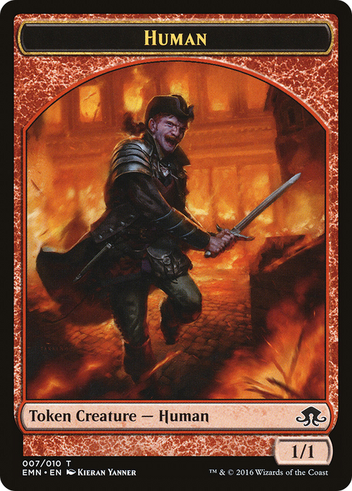 Human Token (EMN-007) - Eldritch Moon Tokens
